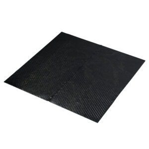 Sound-absorbing embossed self-adhesive tar paper sheets