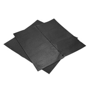 Sound-absorbing smooth self-adhesive tar paper sheets.